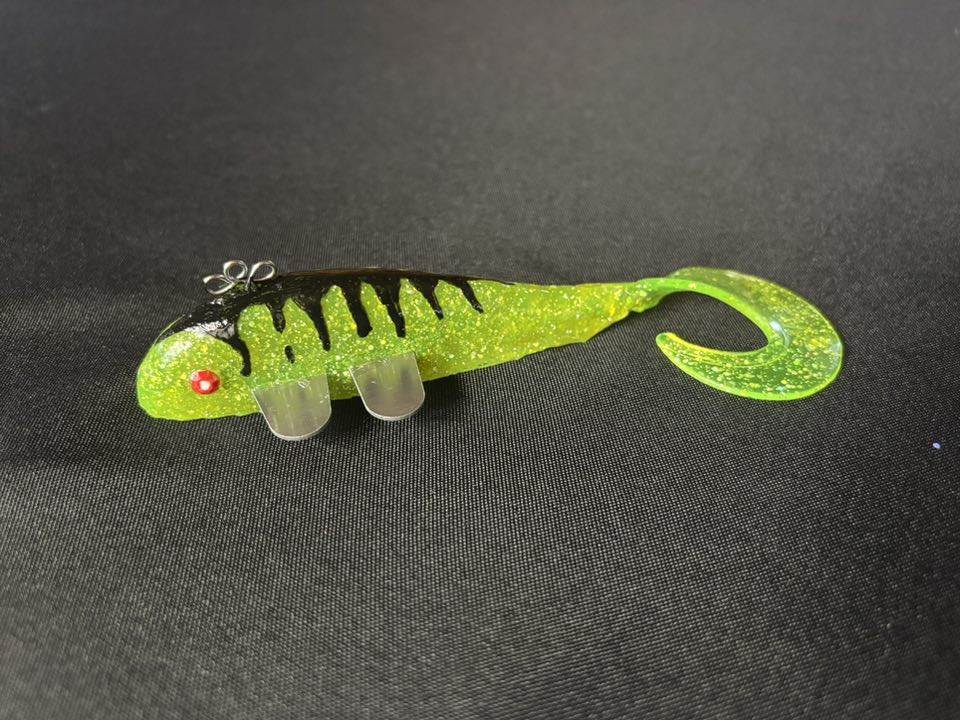 Black Green Tiger Aluminum Fin