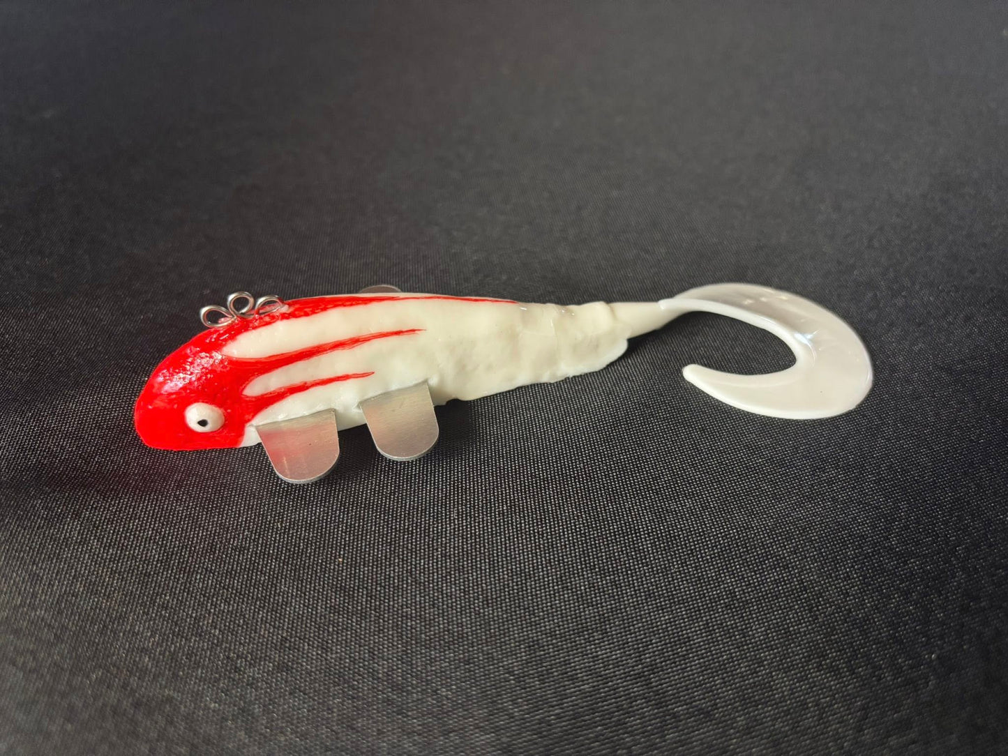 Red White Greaser Aluminum Fin