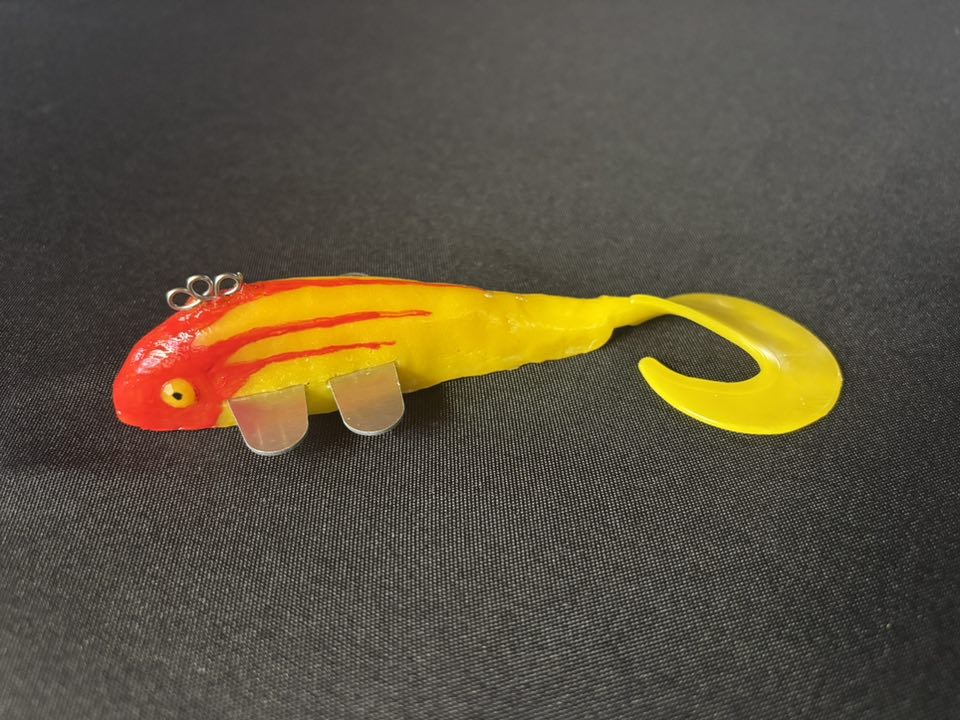 Yellow Red Greaser Aluminum Fin