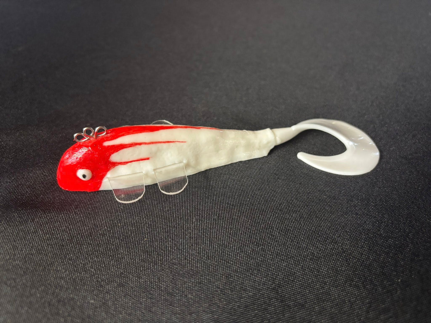 Red White Greaser Clear Fin