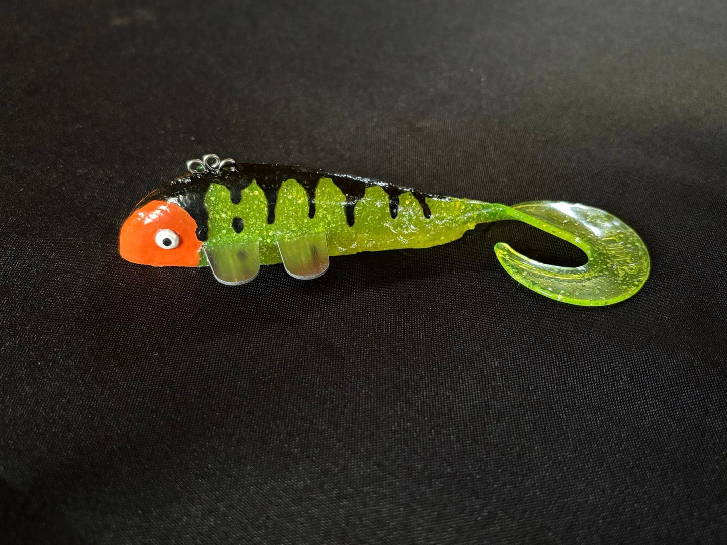 Orange Green Tiger Aluminum Fin