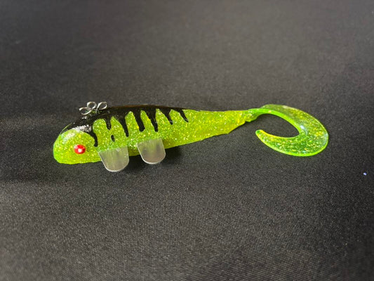 Black Green Tiger Aluminum Fin