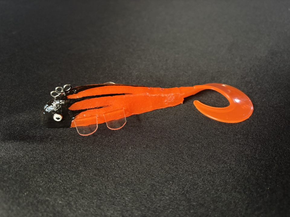 Black Orange Greaser Clear Fin