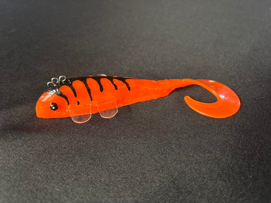 Black Orange Tiger Clear Fin