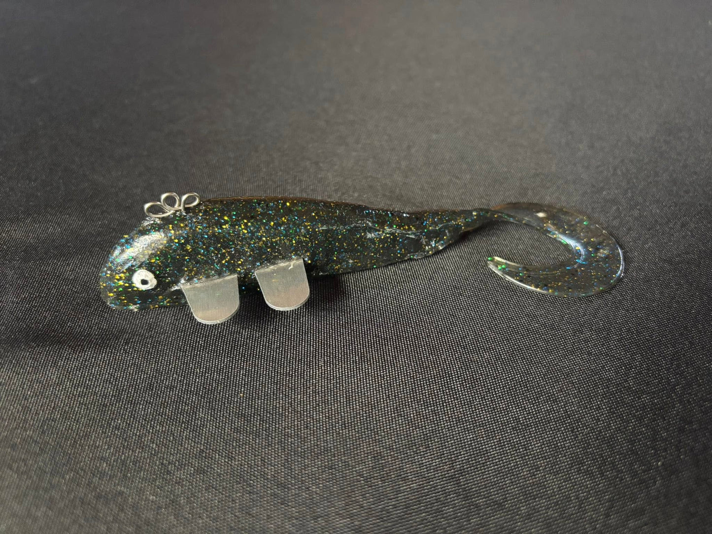 Blue Silver Aluminum Fin