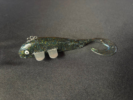 Blue Silver Aluminum Fin