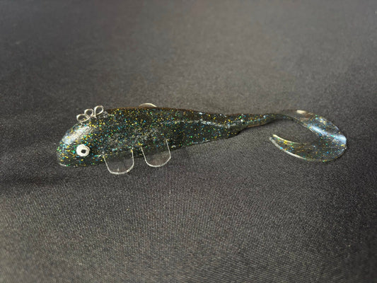 Blue Silver Clear Fin