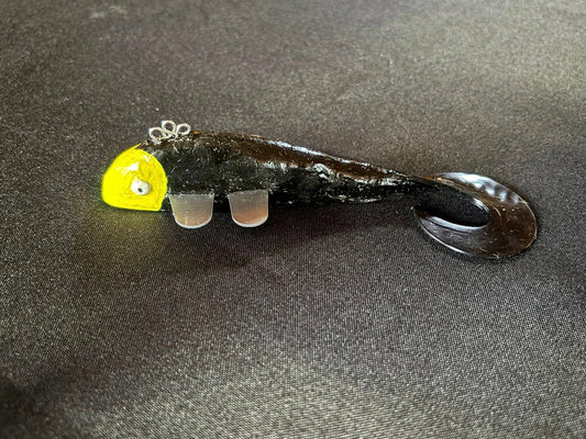 Yellow Black Aluminum Fin