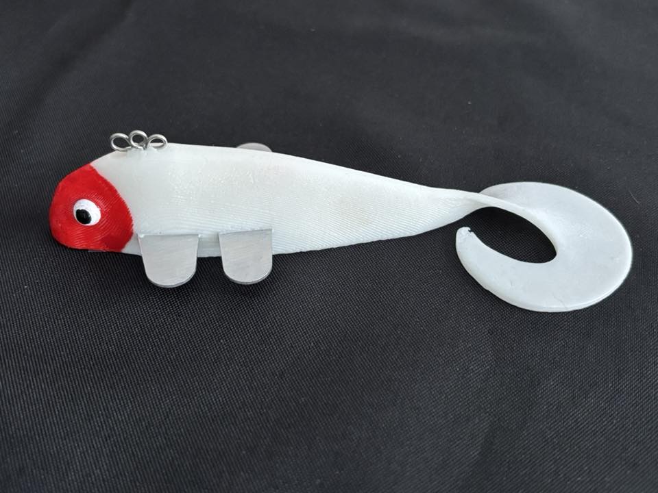 Red White Standard Aluminum Fin