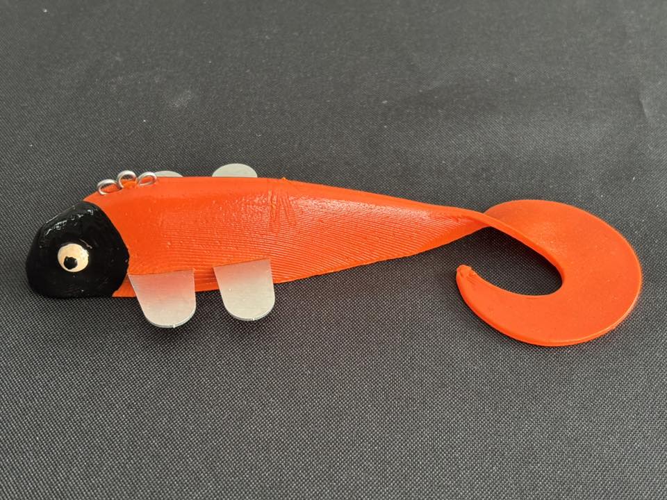 Black Orange Standard Aluminum Fin