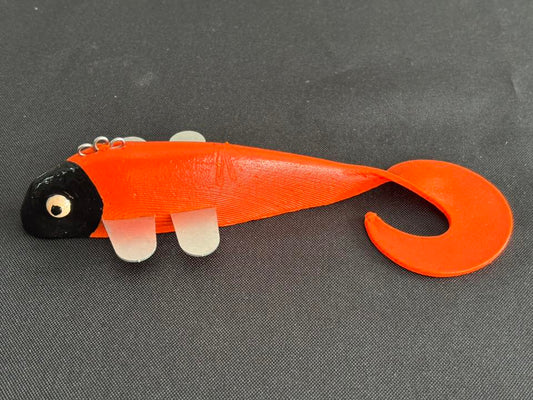 Black Orange Standard Aluminum Fin