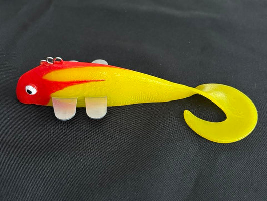 Yellow Red Greaser Aluminum Fin